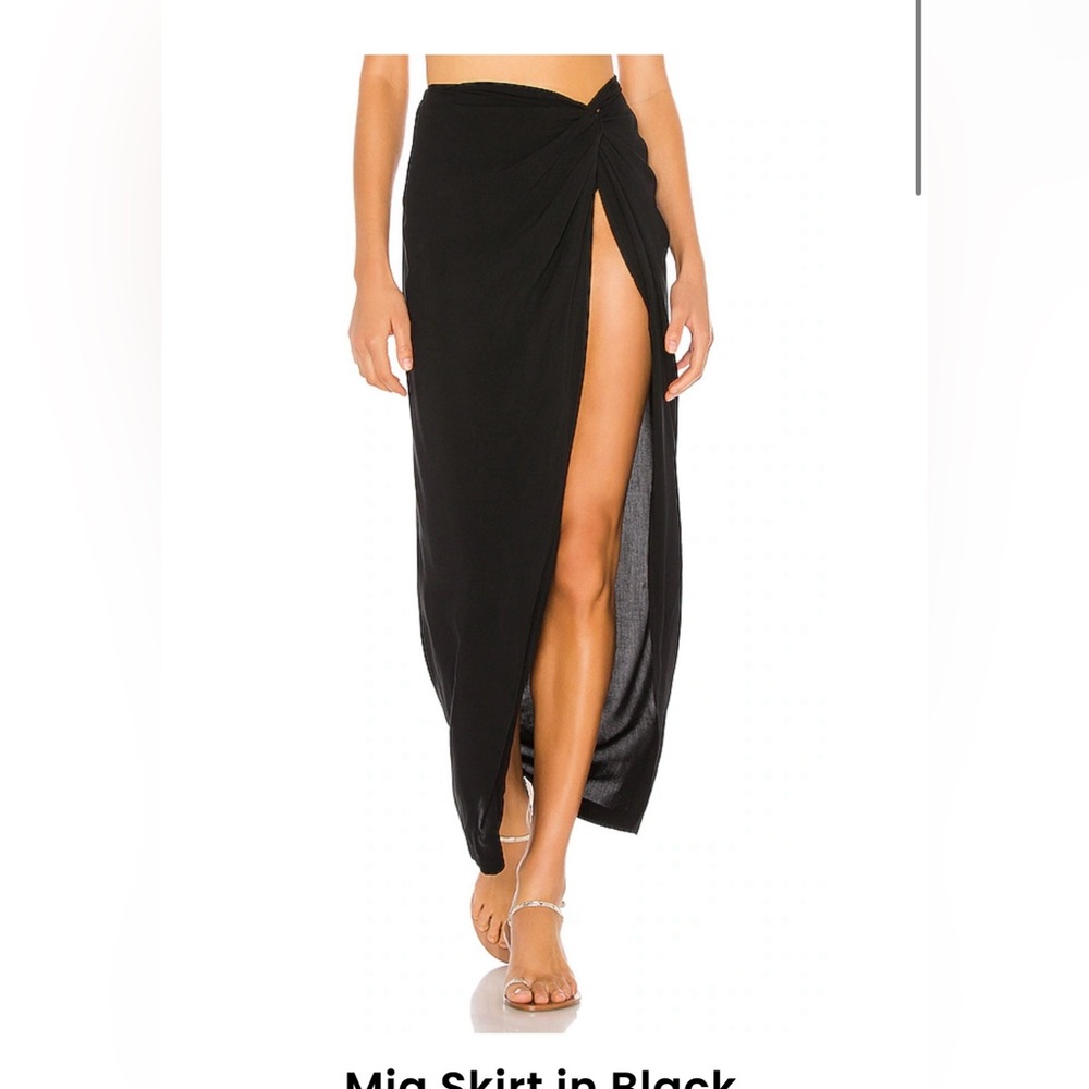 L’Space Black Maxi Skirt Cover Up